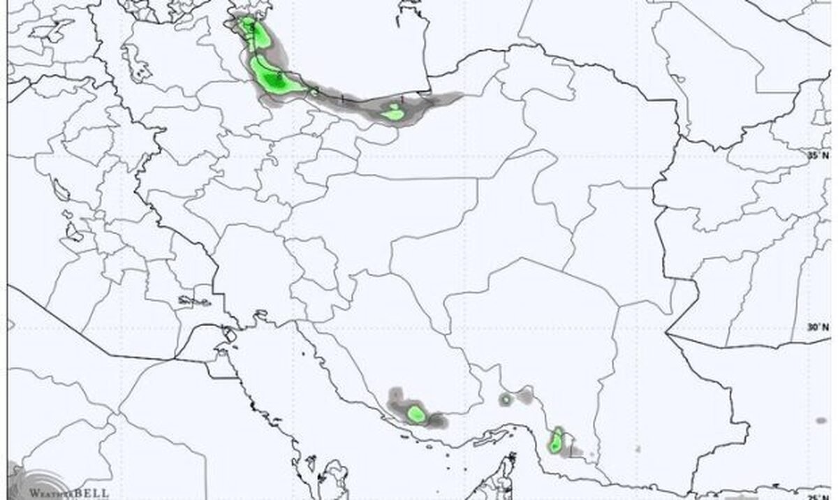 هواشناسی ایران امروز ۶ شهریور؛ بارش رگباری باران در ۵ استان کشور